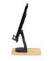 Picture of Alfirk recycled plastic foldable desk phone stand with bamboo base