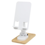 Picture of Alfirk recycled plastic foldable desk phone stand with bamboo base
