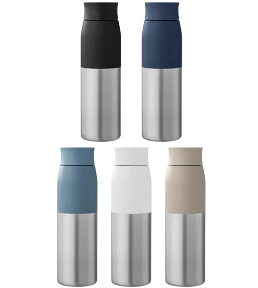 Picture of Borealis Recycled Stainless Steel Twist Lid Bottle - 650 ml