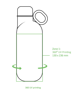Picture of Hookipa M Recycled 2-in-1 Bottle & Tumbler (500ml/370ml)