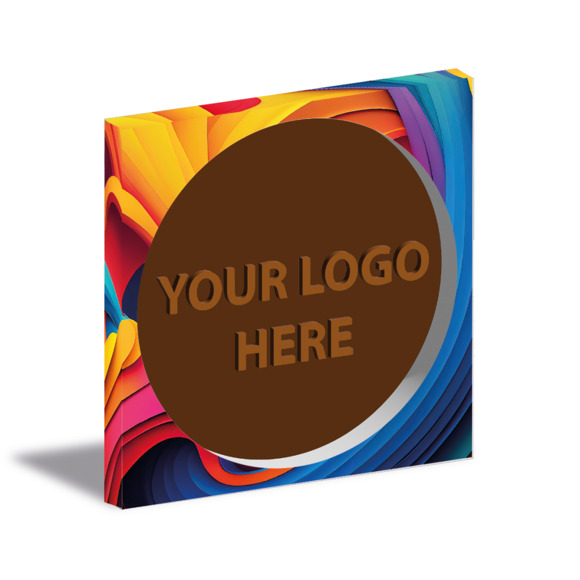 Picture of Eco Window Disc Box - Milk Chocolate Disc - 100mm 52g