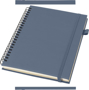 Picture of JournalBooks Liss A5 recycled plastic hard cover spiral notebook