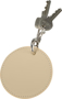 Picture of Resi plus GRS recycled Round charm keychain